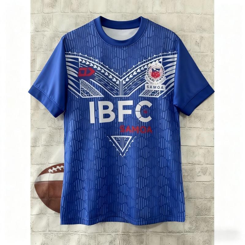 New 2026 Samoa Tonga Men s Rugby Jersey Short-sleeved Sports Jersey Samoa Rugby S