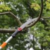 Manual Pole Saw,4.6-9.8 Ft Extendable Tree Pruner, Sharp Steel Blade for High Branches Trimming, Manual Branch Trimmer with Lightweight Aluminum Alloy