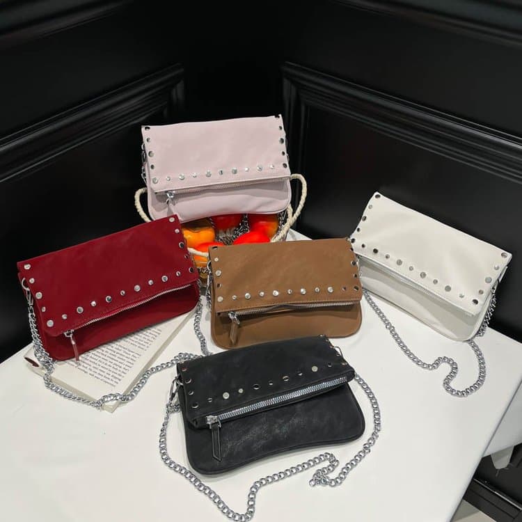 Rivet chain bag women's shoulder messenger bag