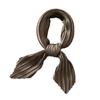 Simple Solid Color Versatile Small Scarf, Pleated Square Scarf, Women'S Season Decoration, Collar Scarf, Pressed Satin Imitation Silk