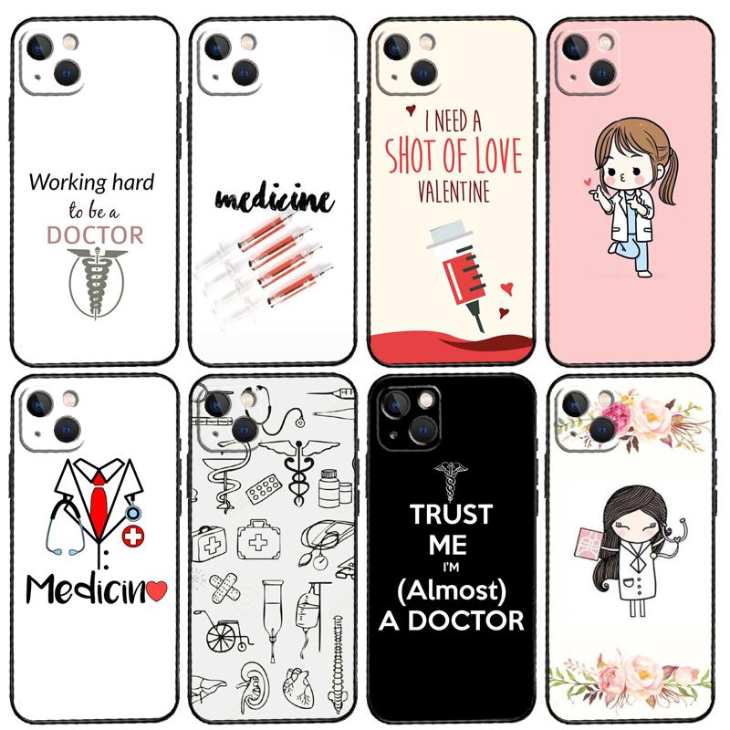 Medical Doctor Nurse Medicine Student Case For Xiaomi Redmi Note 14 9 10 11 12 13 Pro 11S Cover For Redmi 15 15C 14C 12C 10C 13C