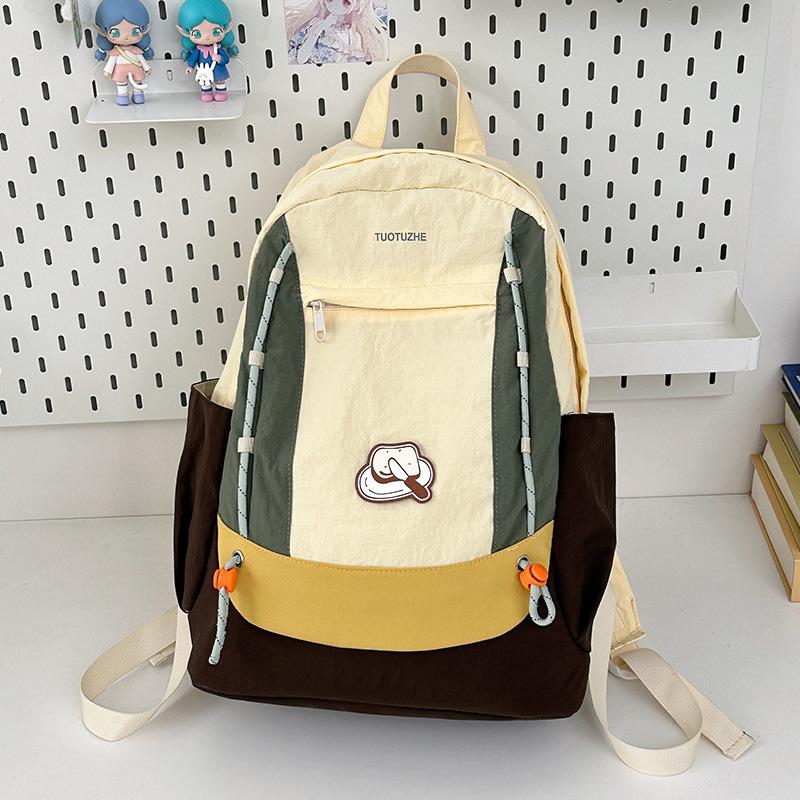New lightweight backpack female high school student class schoolbag large capacity computer backpack male