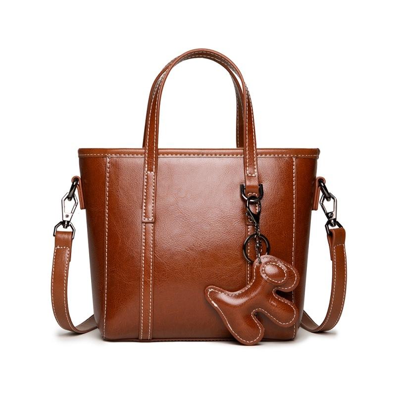Leather Soft Leather Women'S Bag Trendy Large Capacity Cowhide Portable Women'S Shoulder Messenger Bag