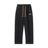Men Autumn Winter Thick Fleece Warm Trousers Drawstring Cropped Pants Men Add Velvet Casual Loose Drape Sweatpants Sports Slacks