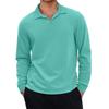 Men's Casual Retro Small V-neck Long-sleeved Top