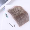 Matériau à Crochet Sec Fourrure Crochet pour Mouche Leurre de Pêche à la Mouche Pièces de Poils de Cerf Matériau de Liage Crochet à Poils de Cerf