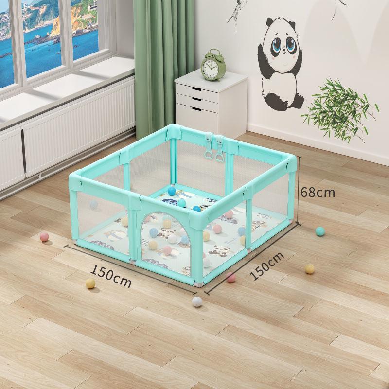 Free Shipping Baby Playpen with Bedside Guardrail & Children's Crawling Mat