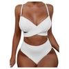 Women Sexy Solid Color Bikini Swimwear Two-Piece Swimsuit Swimming Beachwear