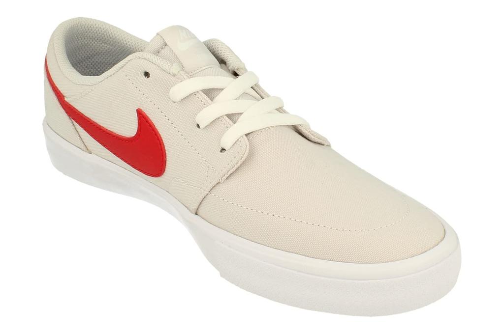 Nike SB Portmore II Solar CNVS Trainers 880268 Sneakers Shoes US EU Vast Grey University Red White Men's (UK 8.5 9.5 43, 008)