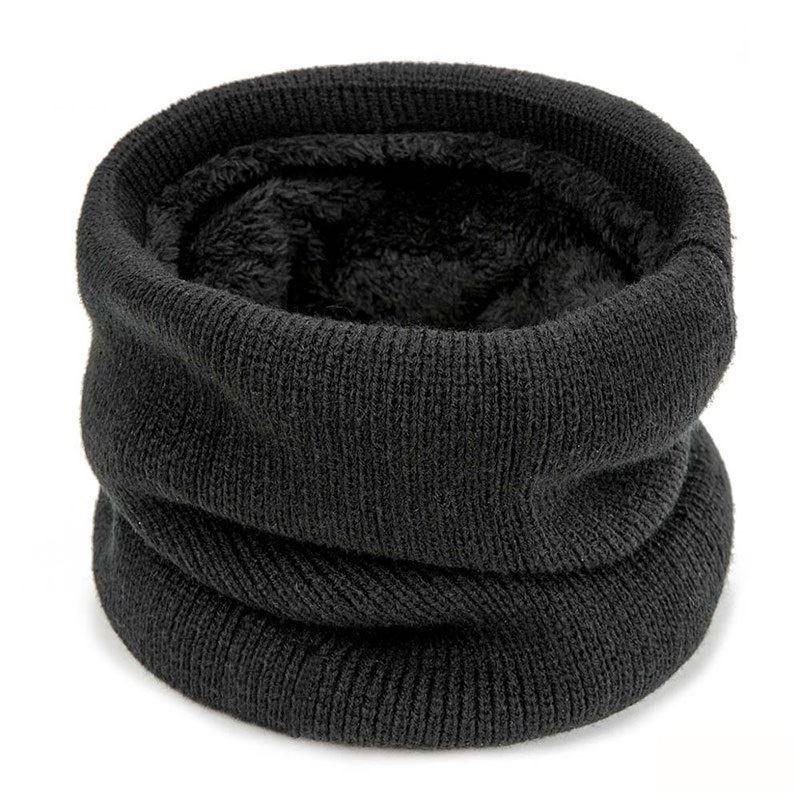 Set Căciulă Tricotată și Fular pentru Femei European-Americane de Iarnă - Cald, Rezistent la Frig cu Protecție pentru Urechi Design Pulover