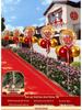 Outdoor Red Balloon Stands for Wedding Reception and Rural Roadside Decorations