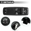 Motoforti Power Window Switch, Left Driver Side Master Power Window Switch, for Dodge Grand Caravan 2008-2011, Plastic, No.4602627AD/4602627AF, Black
