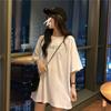 Summer Korean Version of the New Letter-printed Lower Clothes Missing Loose Harajuku Short-sleeved T-shirt Top Women's Ins