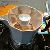 (YOUU06)Caffettiera Moka Pot Splash con valvola antispruzzo in alluminio Accessori per Moka Pot