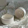 1pcs Silicone Mold for a Striped Candle Jar, Gypsum Concrete Storage Box Mold for Resin