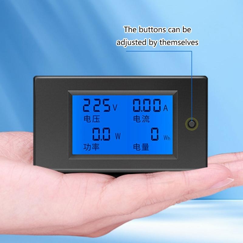 Digital Multimeter AC80-260V Multimeter with Backlit Ammeter Voltmeter Multifunction Monitoring
