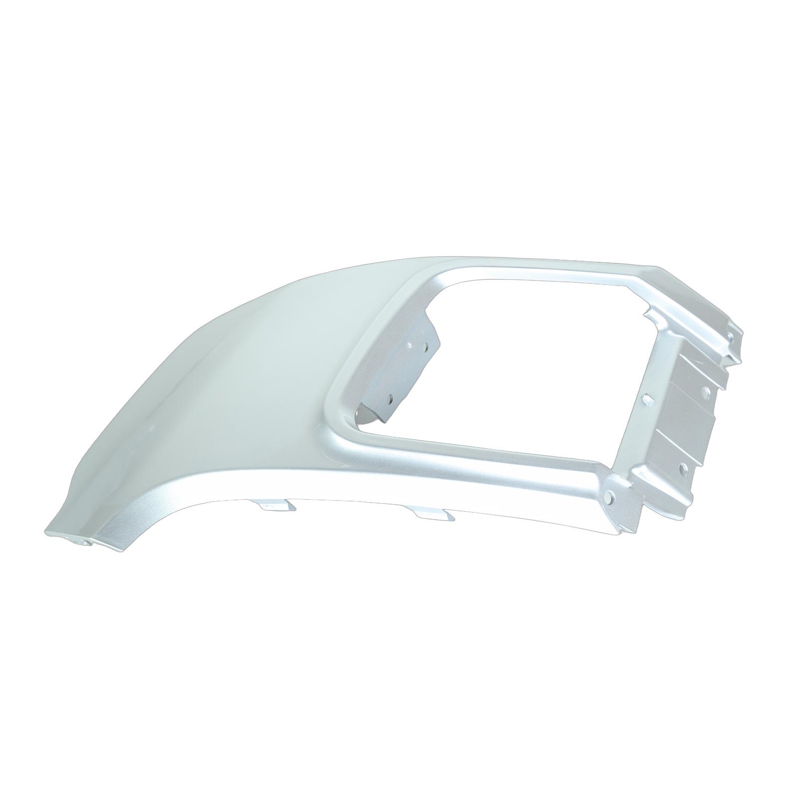 

Land Rover Evoque L538 Rear Bumper Tow Hook Cover, Dynamic Exhaust Trim, Right Side, Silver.