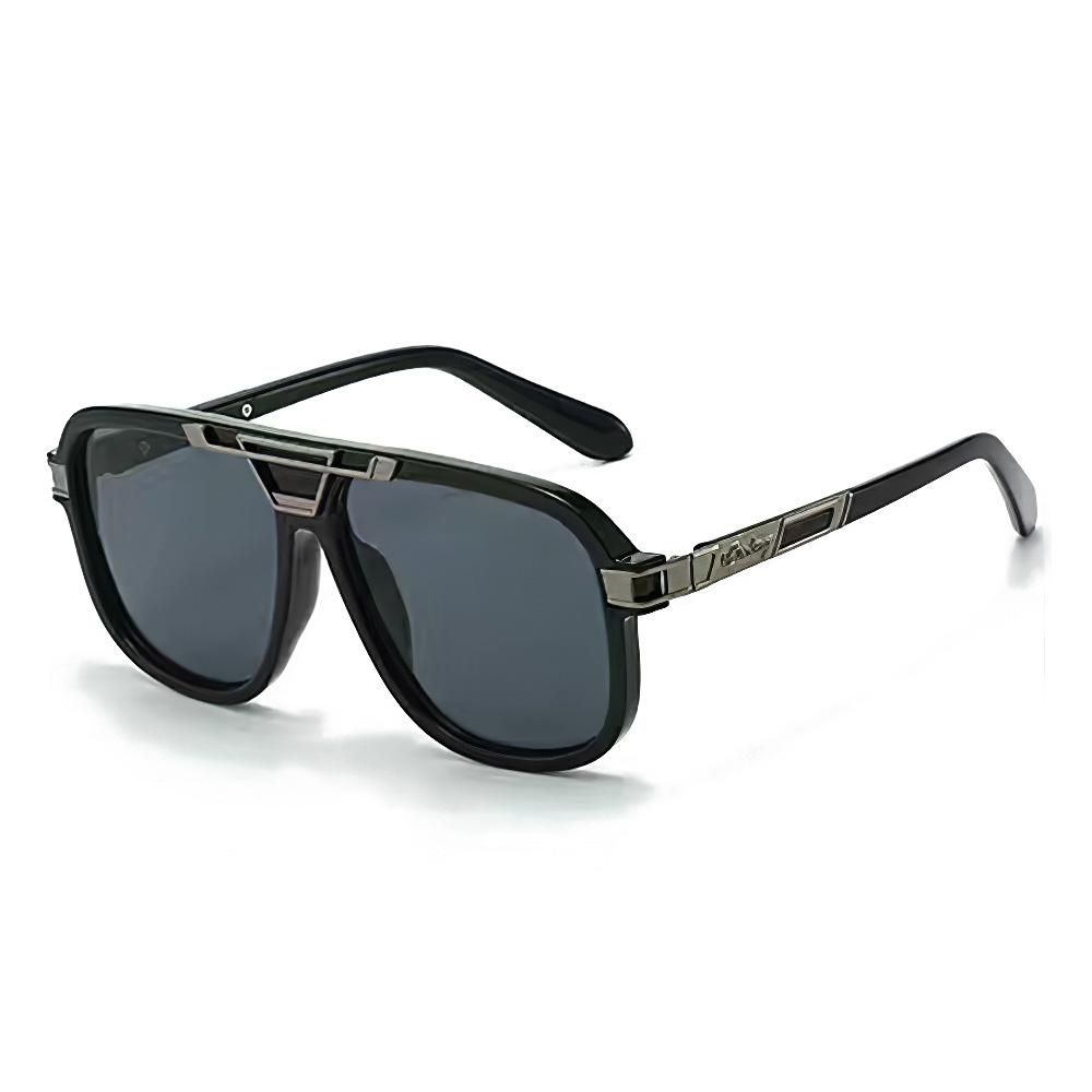 Nieuwe Modieuze Grote Montuur Dames Zonnebril Kleurverloop UV400 Metaal Decoratieve Stijlen Trendy Accessoires