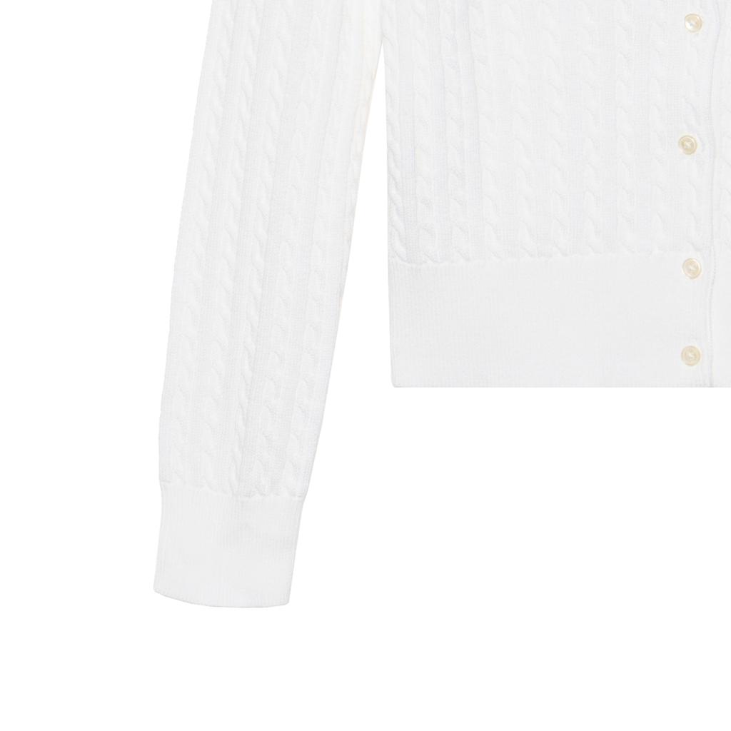 Polo Ralph Lauren Ensfarget Logo Brodert Enkeltspent Langermet Genser Barnegenser Hvit 313543047-064