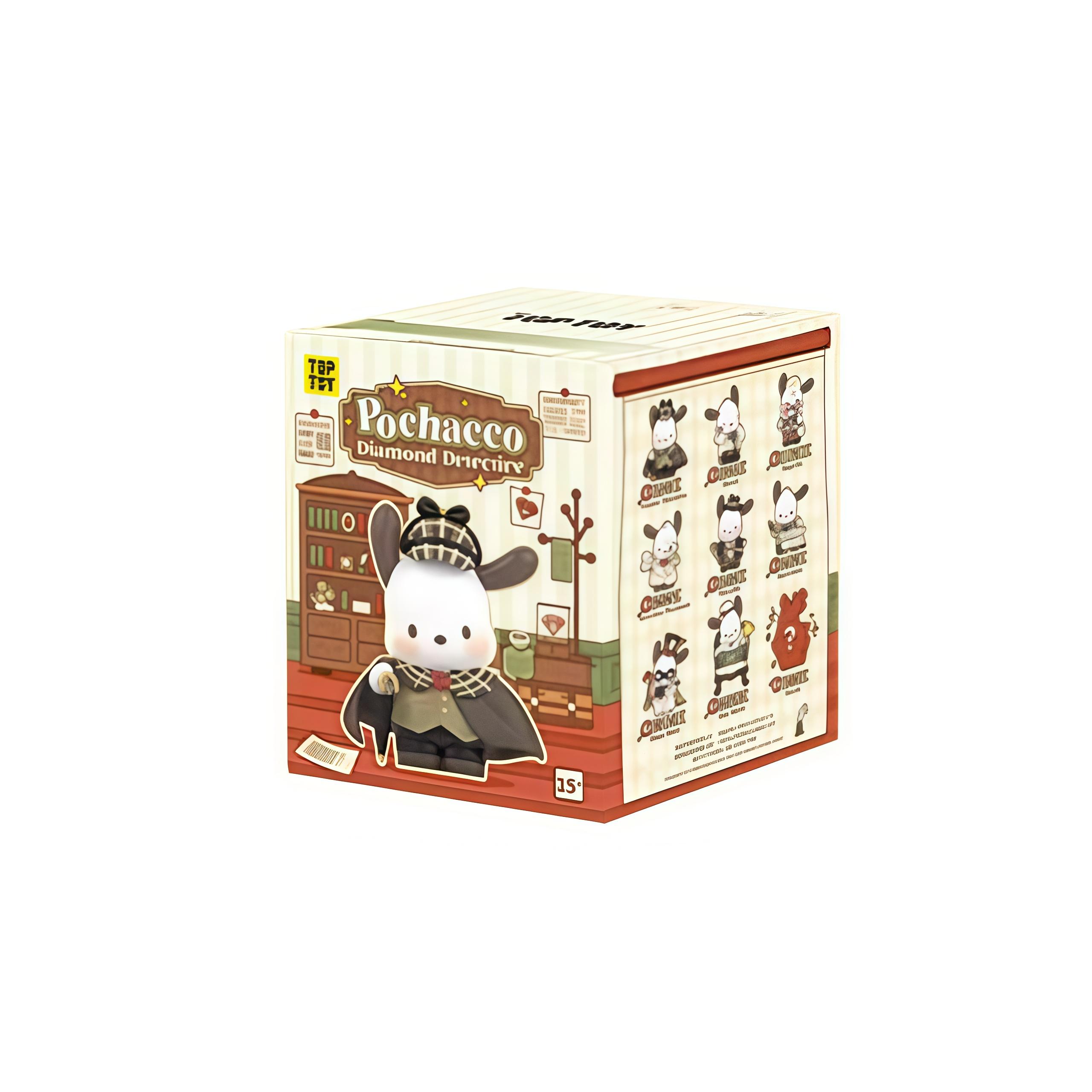 

Original TOPTOY Pochacco Diamond Detective Series Blind Box Anime Character Model Collection Fashion Holiday Toys Gifts
