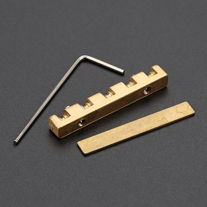 5 String Basses Nut Height Adjustable Brass Roller Nut Split Regulation Part