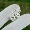 Natürlicher Roh-Aquamarin 925er Sterlingsilber Versprechensring mit mehreren Steinen Schmuck