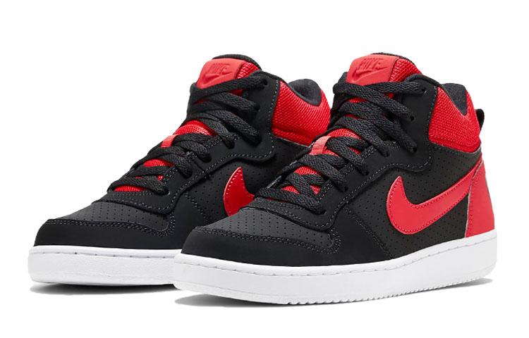Nike Court Borough Mid Sneakers Black/Red GS 839977-002
