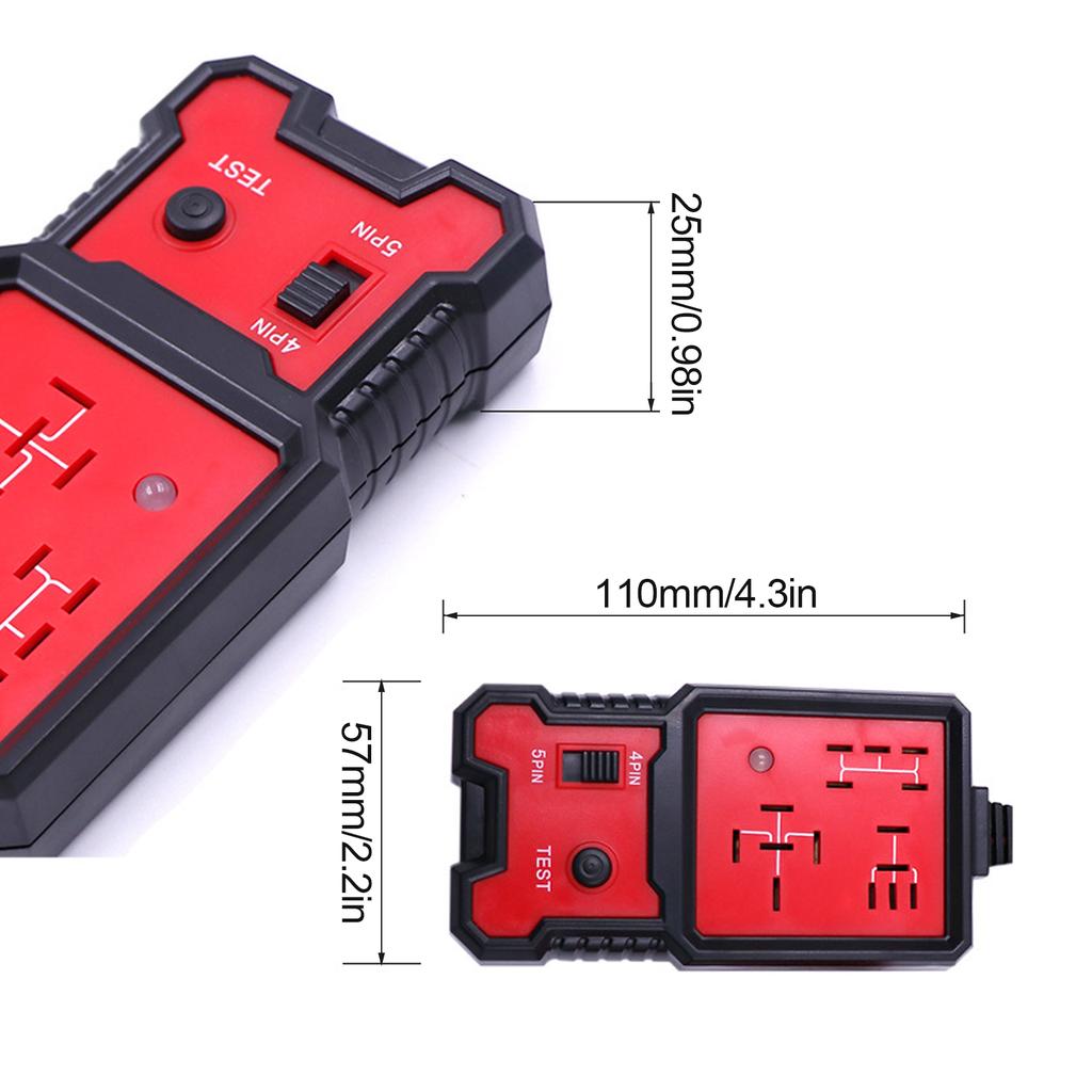 Tester de relee electronice pentru automobile 1/2 buc. Verificator de baterii auto LED Indicator luminos universal 12V Releu auto