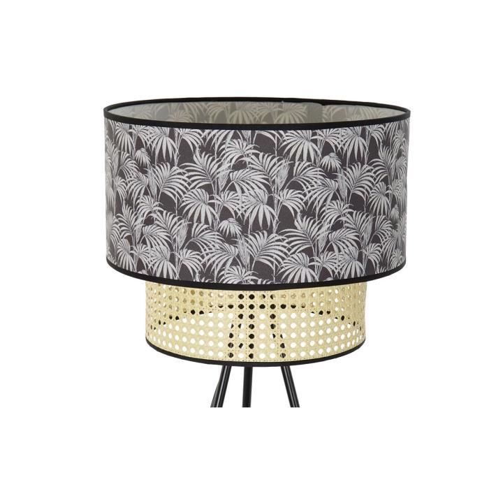Gulvlampe - Naturfarget - Svart - Metall - Palmer - 60 x 60 x 129 cm