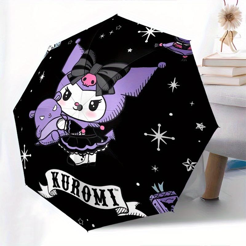 1pc Kuromi Cute Fantasy Artwork Umbrella with Plastic Handle,Suitable for All Seasons Home Travel Outdoor UmbrellaSanlio013