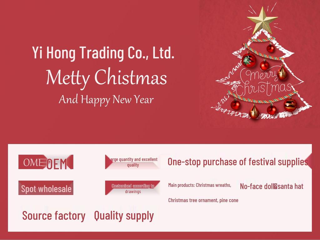 Přeshraniční vánoční věnec Dekorace na dveře a okno pro sváteční oslavy