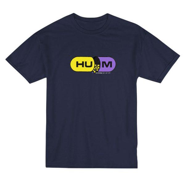 Hum Band Capsule Short Sleeve Cotton Navy All Size T-Shirt OB367 XXL