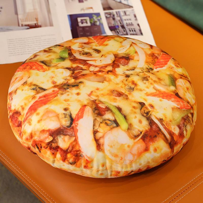 Creative Simulation Food Pizza Throw Pillow Plush Toy Home Sofa Pillow Cushion Doll Activity Gift