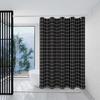 Modern Black And White Grid Shower Curtain Minimalist Bathroom Design Waterproof Bath Linen Geometric Pattern Decor