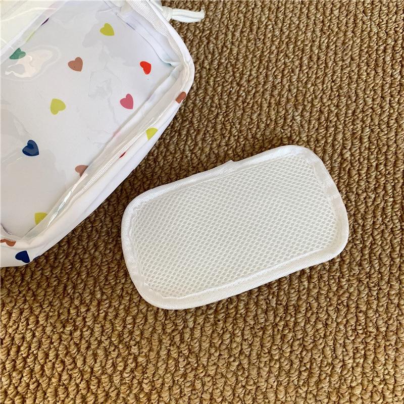 Women's Crossbody Bag Transparent Chest Bag Print Student Shoulder Bag