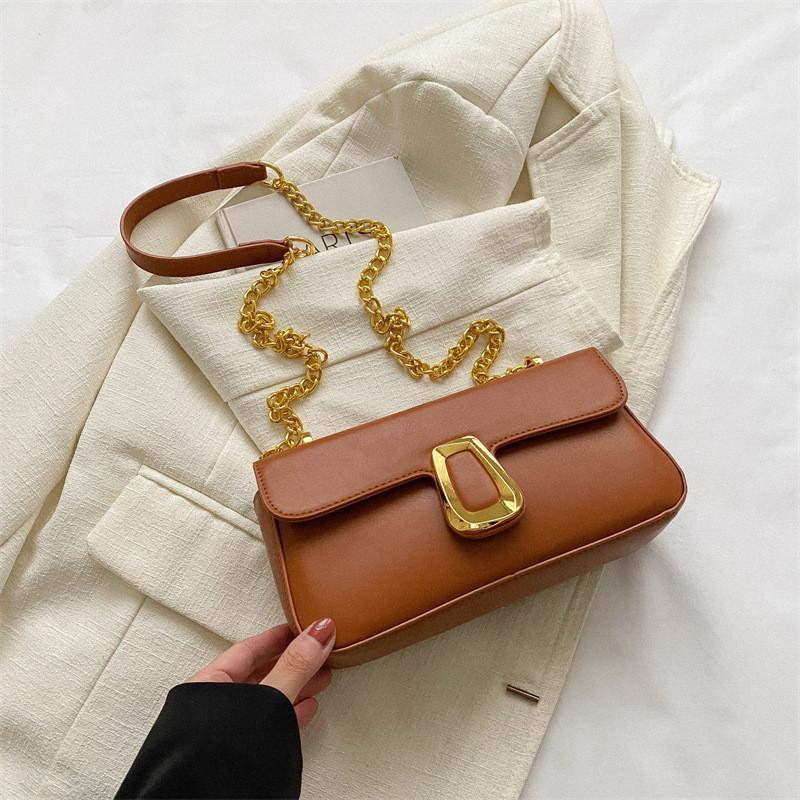 Trendy Shoulder Bag For Women Fashionable Chain Small Square Crossbody Purse