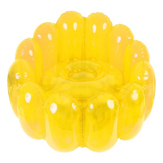 Inflatable Sofa Chair Transparent Leak-Proof PVC 250 Lbs Capacity Portable Indoor Living Room