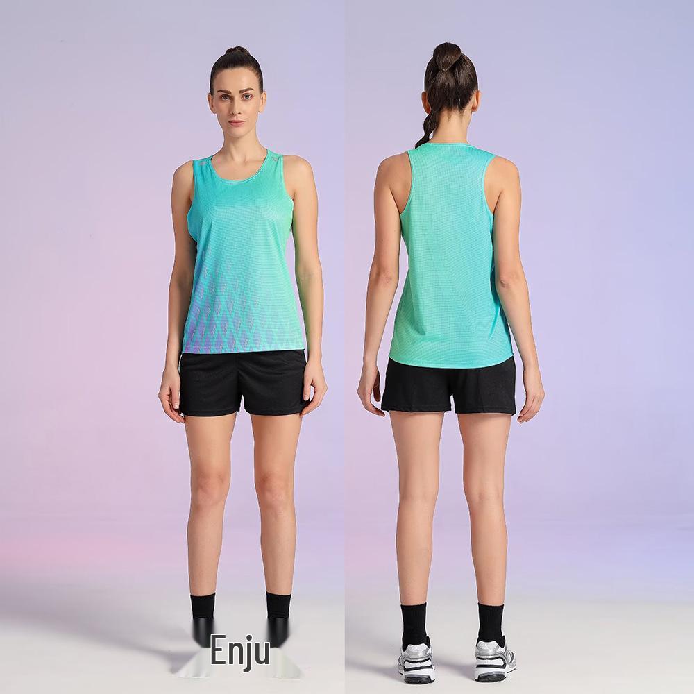 Unisex Track & Field Training Set: Vest & Suit for Marathon and Running Sportswear.
