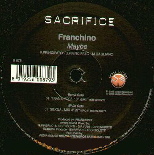

12inch Record FRANCHINO - Maybe S675 Sacrifice 2003 Italy Dance & Electronica Used