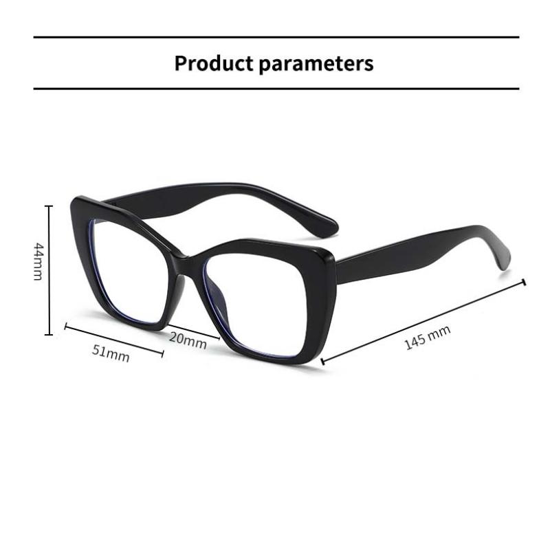 Ladies' Presbyopic Glasses Women Fashion Cat Eye Decorative Eyewear Men Oversize Anti Blue Light Far Sight Eyeglasses Diopter