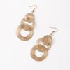 Europe and The New Personalized Multi-layer Circle Earrings Exaggerated Retro Big Circle Long Earrings Earrings Female.
