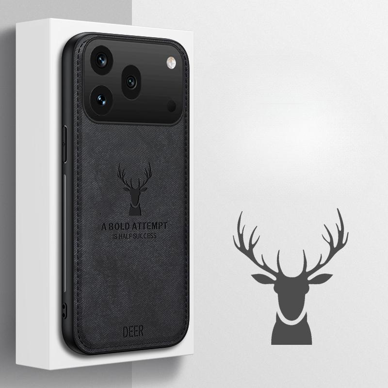 For Honor X9C X9D X7D X7C Case Luxuy Brand Cloth Texture Deer Fabric Jeans Elk Cover for Honor 600 600 Pro Phone Casing