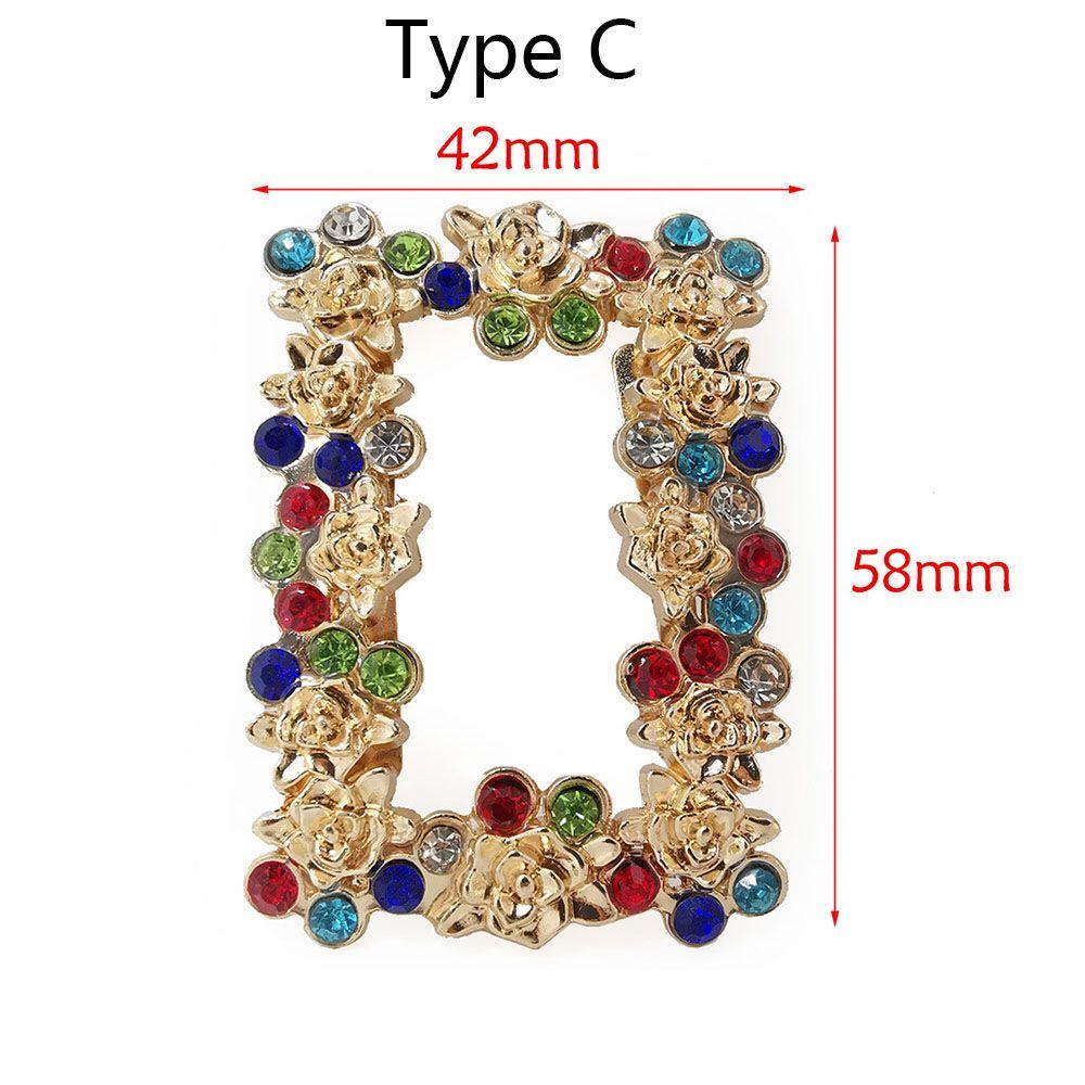 1PC European Fashion Crystal Shoe Clip Transformation Style Women's Shoes Decorations Rhinestone Charm Clothing Collocation