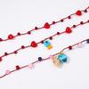 Bohemian personality trend creative unique design sense 1 set heart shape pendant rope necklace