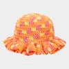 Korean Version Solid Color Cute Hat Autumn And Winter Hat Lace Up Woolen Hat Ruffle Edge Casual Knitted Fisherman Hat
