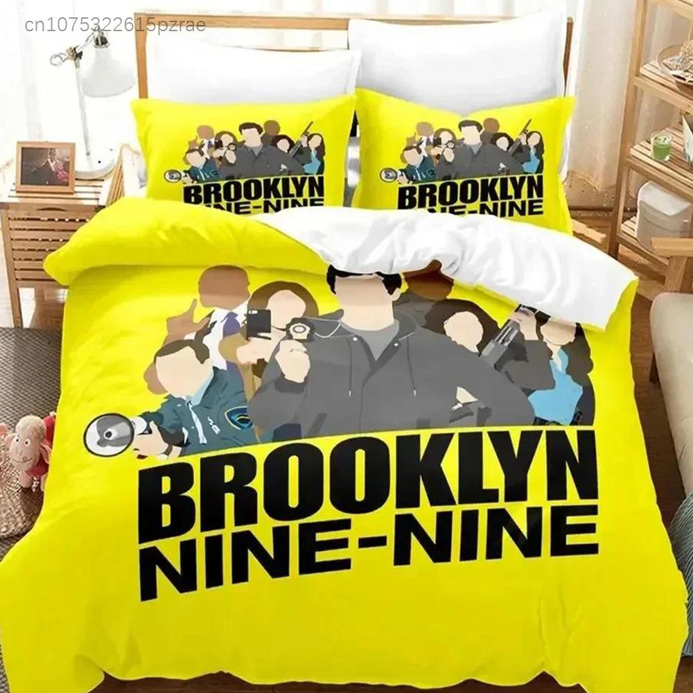 Neues 3D-Druck Brooklyn Nine-Nine Bettwäscheset Schlafzimmer Weiche Moderne Bettdecken Bequeme Bettbezüge Steppdeckenbezüge Und Kissenbezüge