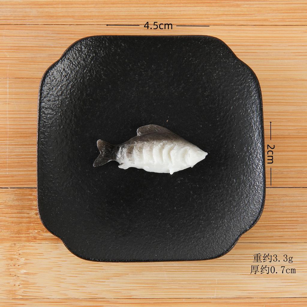 30PCS Simulation Braised Carp Fish Artificial Seafood Model Fake Food Kitchen Photography Props Window Display Ornament Toy