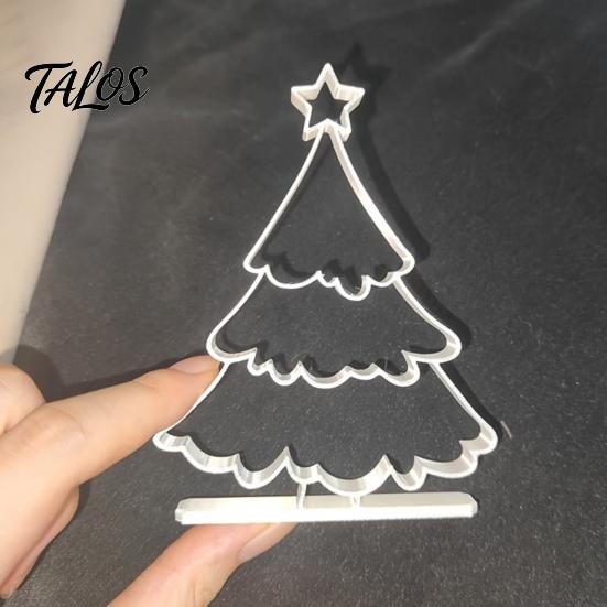 Entrance Hall Holiday Ornaments 3D Printed Hollow Christmas Tree Ornament, Modern Minimalist Festive Decor Sculpture, Decorative Tabletop Centerpiece