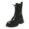Short Boots 2026 Autumn and Winter New Item Thick Soled Versatile Brown Short Boots with Slim Midsole Single Boots