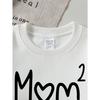 European Sizes Girls' Long-Sleeve Round Neck Sweatshirt "Mom Love" Print, Spring/Autumn, Casual, Daily & Sports.